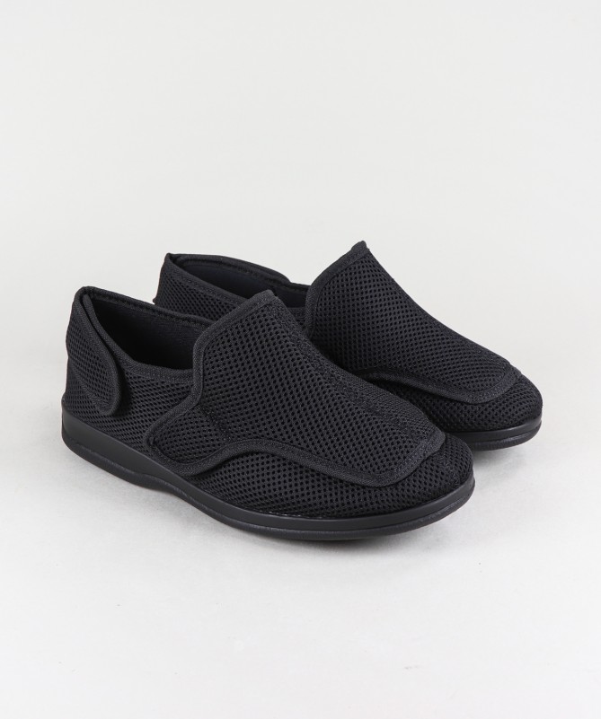 Ginova Comfort Shoes for Ladies in Breathable Fabric with Velcro