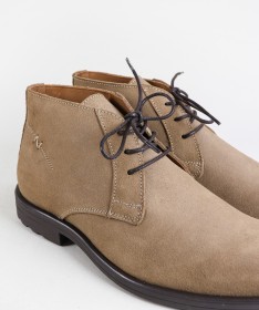 Botas de Homem Taupe com Atacadores Ginova