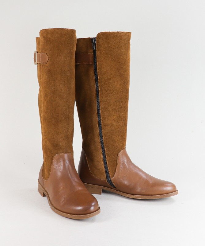 Botas de Mulher de Cano Alto Ginova com Fecho