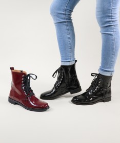 Botas de Mulher com Acabamento em Verniz Ginova